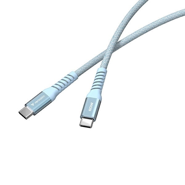 Verbatim USB kabel USB C (M) - USB C (M), 60W, 1.2m, magnetyczny, niebieski, box, 31852