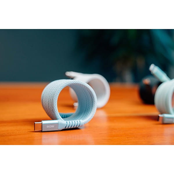 Verbatim USB kabel USB C (M) - USB C (M), 60W, 1.2m, magnetyczny, niebieski, box, 31852