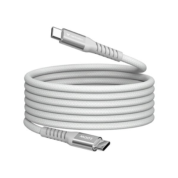 Verbatim USB kabel USB C (M) - USB C (M), 100W, 1.2m, magnetyczny, szary, box, 31854