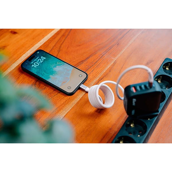 Verbatim USB kabel USB C (M) - USB C (M), 100W, 1.2m, magnetyczny, różowy, box, 31857