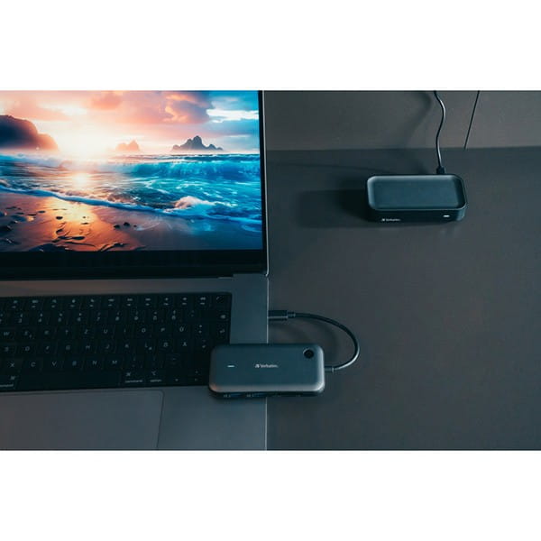 Bezprzewodowy adapter USB-C z koncentratorem WDA01 Share My Screen 1080p 32146, czarny, długość przewodu 15cm, Verbatim