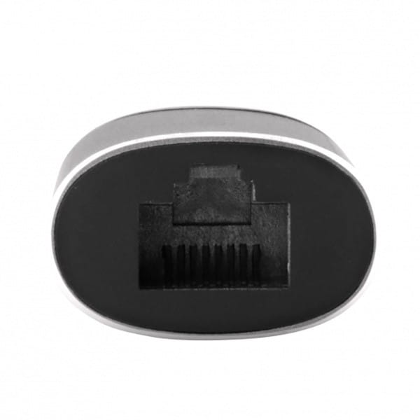 USB (3.1) hub 1-port, 49146, szara, długość przewodu 10cm, Verbatim, adapter USB C na Ethernet