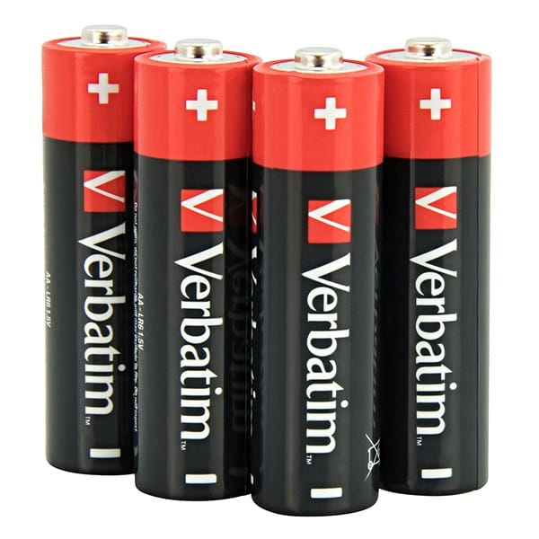 Bateria alkaliczna, AA (LR6), AA, 1.5V, Verbatim, blistr, 4-pack, 49921