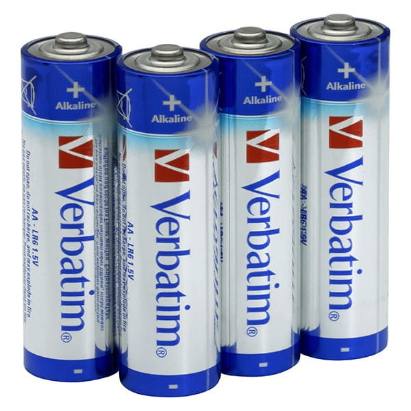 Bateria alkaliczna, AA (LR6), AA, 1.5V, Verbatim, blistr, 4-pack, 49921