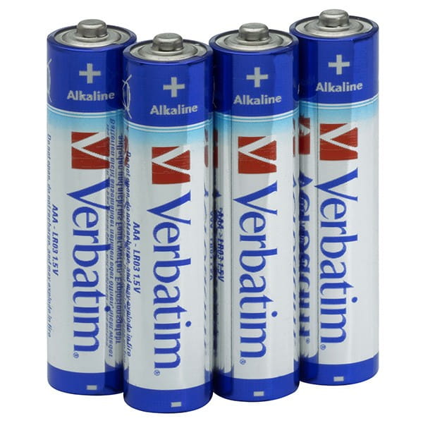Bateria alkaliczna, AAA (LR03), AAA, 1.5V, Verbatim, blistr, 4-pack, 49920