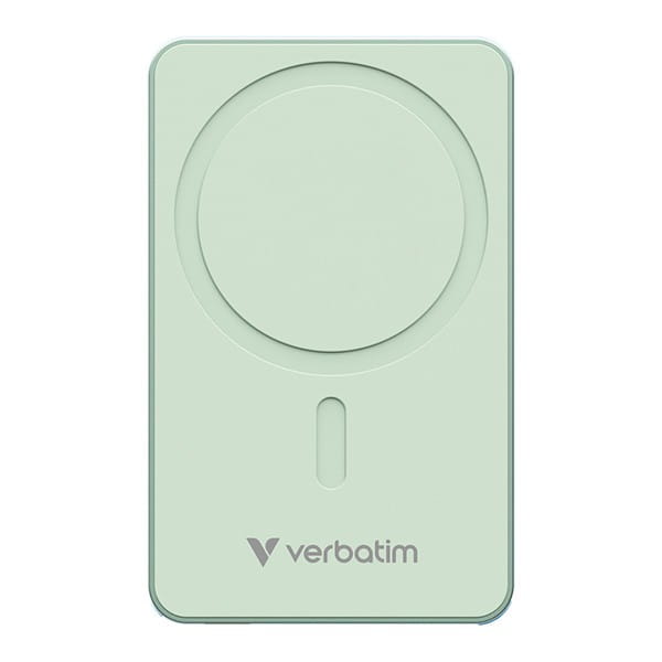 Verbatim, powerbank z ładowaniem bezprzewodowym, 5V, ładowanie telefonu, 32226, 5000mAh, Mocowanie magnetyczne, zielona