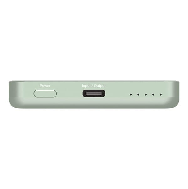 Verbatim, powerbank z ładowaniem bezprzewodowym, 5V, ładowanie telefonu, 32226, 5000mAh, Mocowanie magnetyczne, zielona