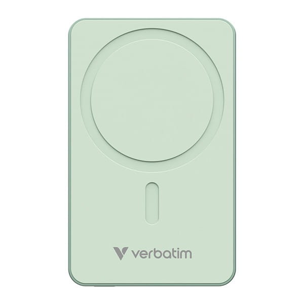 Verbatim, powerbank z ładowaniem bezprzewodowym, 5V, ładowanie telefonu, 32228, 10000mAh, Mocowanie magnetyczne, Zielony