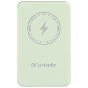 Verbatim, powerbank z ładowaniem bezprzewodowym, 5V, ładowanie telefonu, 32241, 5 000mAh, Mocowanie magnetyczne, zielona