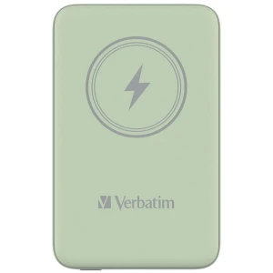 Verbatim, powerbank z ładowaniem bezprzewodowym, 5V, ładowanie telefonu, 32246, 10 000mAh, Mocowanie magnetyczne, zielona