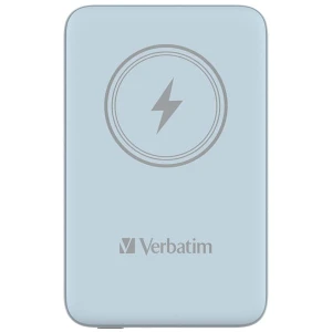 Verbatim, powerbank z ładowaniem bezprzewodowym, 5V, ładowanie telefonu, 32247, 10 000mAh, Mocowanie magnetyczne, niebieska