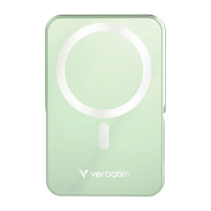 Verbatim, powerbank z ładowaniem bezprzewodowym, 5V, ładowanie telefonu, 32259, 10 000mAh, Mocowanie magnetyczne, zielona