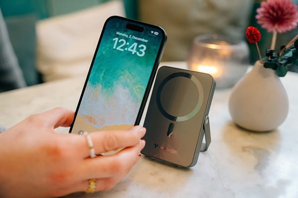 Verbatim, powerbank z ładowaniem bezprzewodowym, 5V, ładowanie telefonu, 32268, 10 000mAh, Mocowanie magnetyczne, Szary