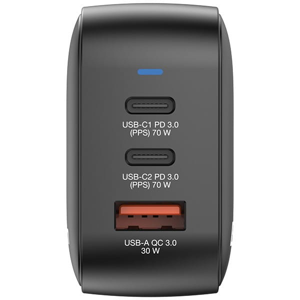 Verbatim, Ładowarka GaN USB 3.0, USB C, szara, 70W, wymienne końcówki  C,G,A