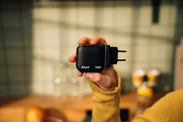 Verbatim, Ładowarka GaN USB 3.0, USB C, szara, 70W, wymienne końcówki  C,G,A