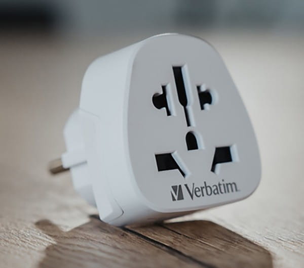 Verbatim, Adapter podróżny World-to-Europe WTEU-02 biały