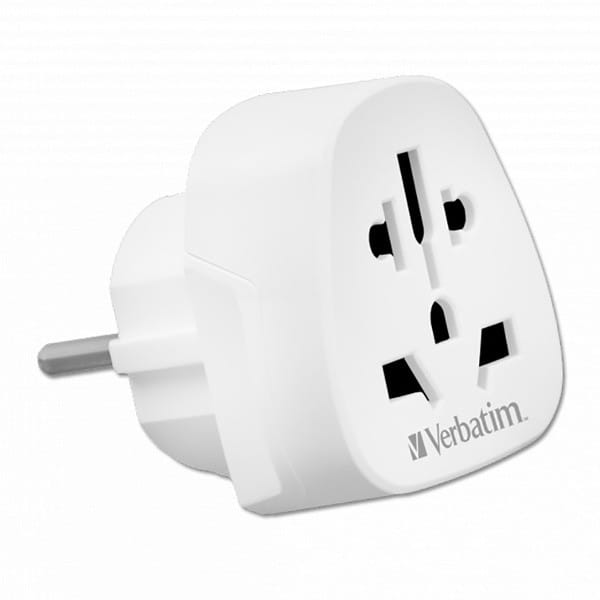 Verbatim, Adapter podróżny World-to-Europe WTEU-02 biały