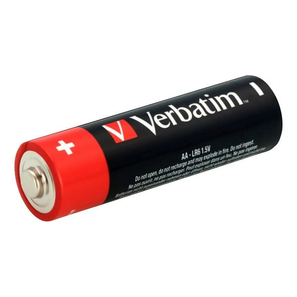 Bateria alkaliczna, AA-LR6 Mignon, AA, 1.5V, Verbatim, kartonik, 24-pack, 49505