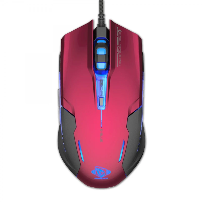 E-Blue Mysz Auroza G, 3000DPI, optyczna, 6kl., 1 scroll, przewodowa USB, czerwona, do gry