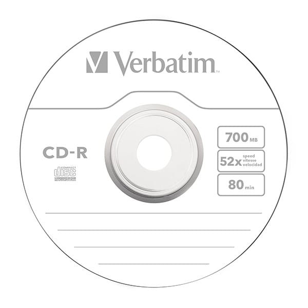 Verbatim CD-R, 43725, Extra Protection, 10-pack, 700MB, 52x, 80min., 12cm, bez możliwości nadruku, wrap, do archiwizacji danych