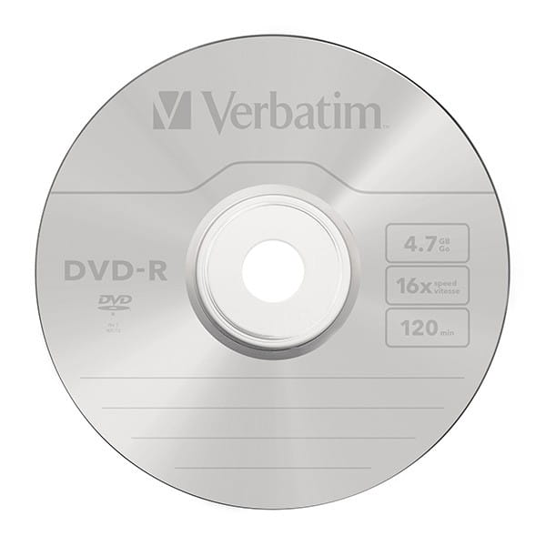 Verbatim DVD-R, Matt Silver, 43729, 4.7GB, 16x, cake box, 10-pack, bez możliwości nadruku, 12cm, do archiwizacji danych