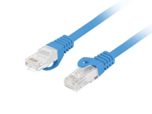 Patchcord Lanberg UTP kat.6 0,25m LSZH CU fluke passed niebieski