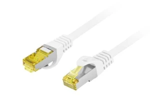 Patchcord Lanberg S/FTP kat.6A 1,5m LSZH CU fluke passed biały