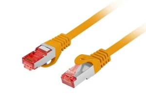 Patchcord Lanberg S/FTP kat.6 1m LSZH CU fluke passed pomarańczowy
