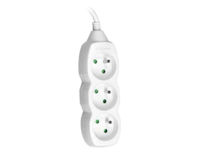 Listwa zasilająca Tracer PowerCord 1,5m 3 gniazda biała
