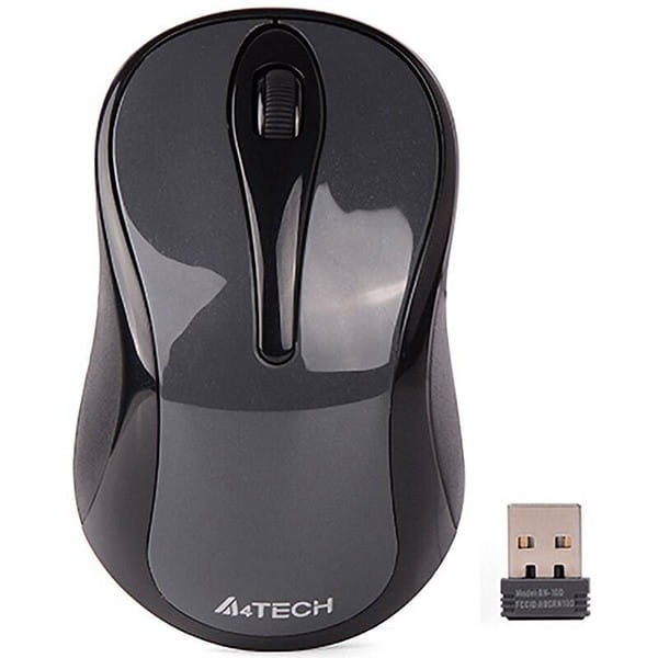 Mysz bezprzewodowa, A4Tech G3-280N, szara, optyczna, 1200DPI