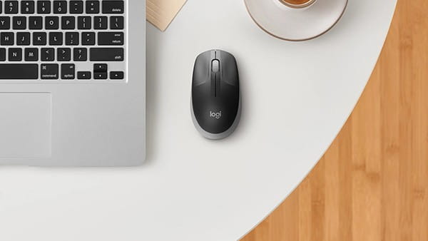 Mysz bezprzewodowa, Logitech M190, szara, optyczna, 1000DPI