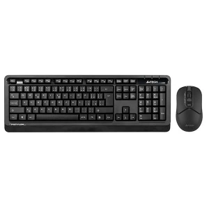 A4Tech FG1012S, Zestaw klawiatur z myszą optyczną bezprzewodową, CZ, 2.4 [Ghz], czarna