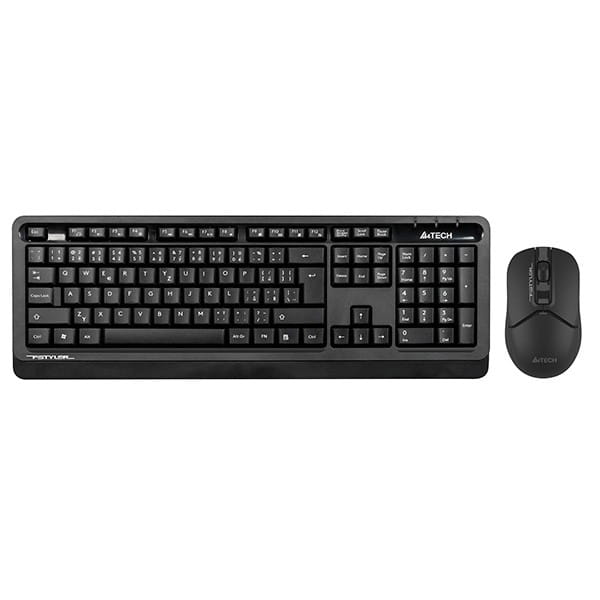 A4Tech FG1012S, Zestaw klawiatur z myszą optyczną bezprzewodową, CZ, 2.4 [Ghz], czarna