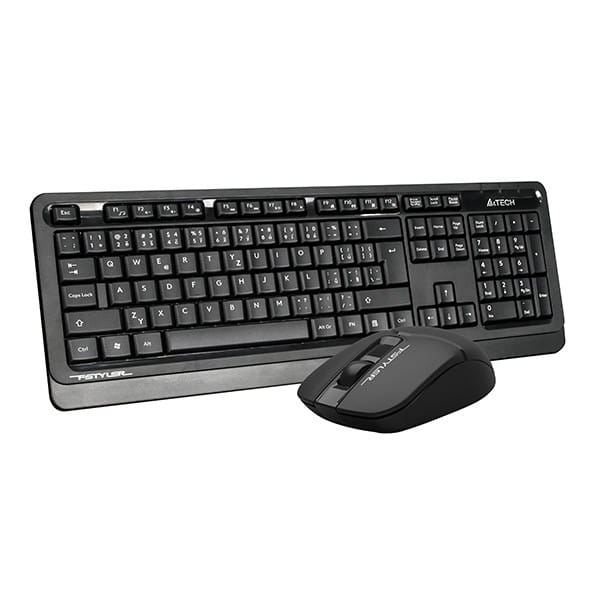 A4Tech FG1012S, Zestaw klawiatur z myszą optyczną bezprzewodową, CZ, 2.4 [Ghz], czarna
