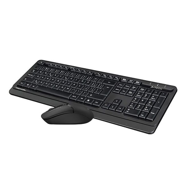 A4Tech FG1012S, Zestaw klawiatur z myszą optyczną bezprzewodową, CZ, 2.4 [Ghz], czarna