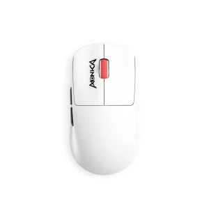 Mysz bezprzewodowa Monka PRIME optyczna 26000dpi 2.4 GHz + Bluetooth biała AKUMULATOR 6 przycisków gaming PixArt PAW3395 Kailh
