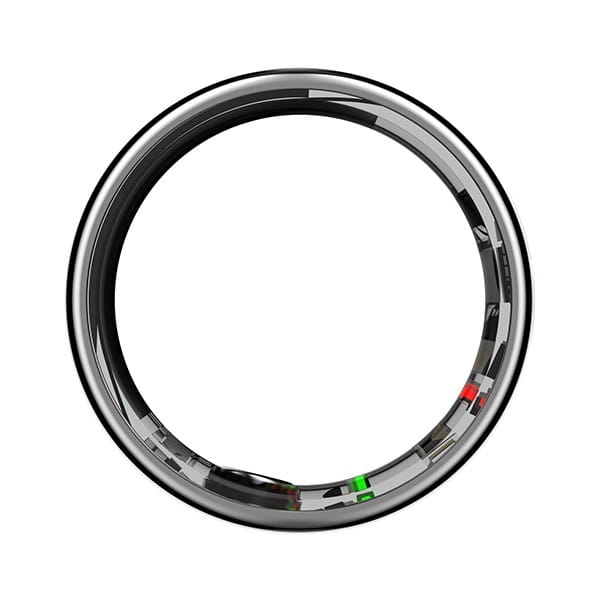 Smart RING PRO srebrny, pomiar stresu, tętno, monitorowanie snu, roz. 9, Powerton