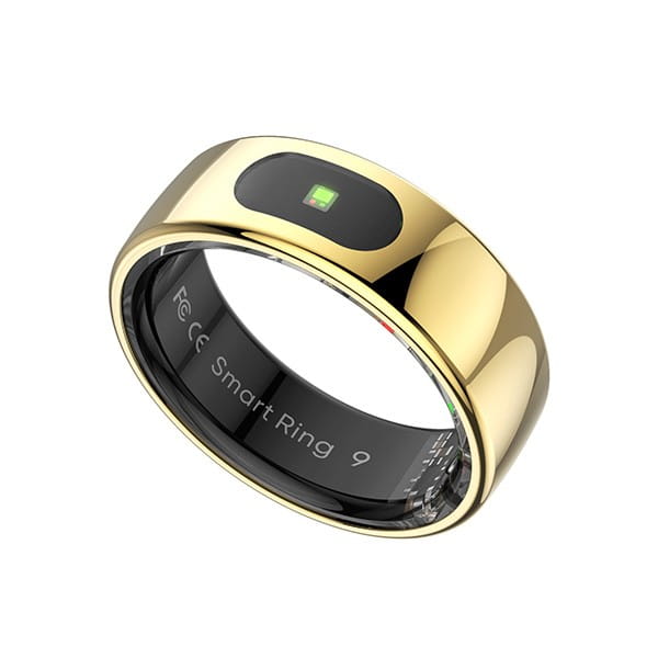 Smart RING PRO złoty, tętno, saturacja, monitor snu, aktywność, roz 10, Powerton