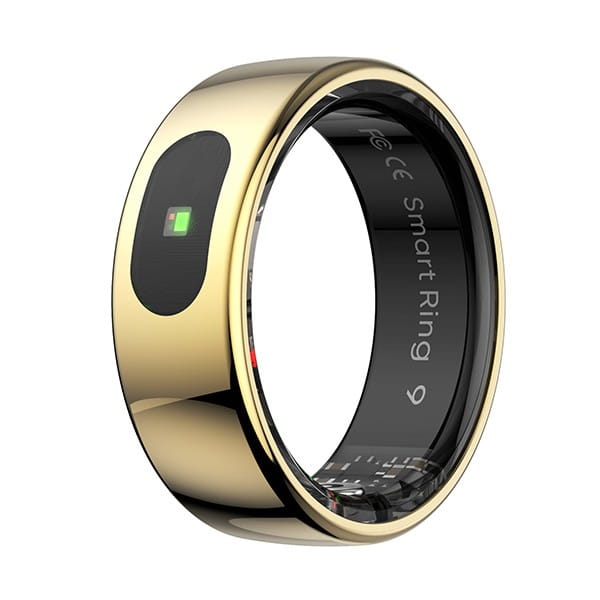 Smart RING PRO złoty, tętno, saturacja, monitor snu, aktywność, roz 11, Powerton
