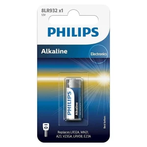 Bateria alkaliczna, A23, A23, 12V, PHILIPS, blistr, 1-pack, 8LR932/01B, V23GA,MN21,K23A,V23A,GP23A,LR23A