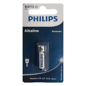 Bateria alkaliczna, A27, A27, 12V, PHILIPS, blistr, 1-pack, 8LR732/01B, MN27,GP27A,L828,V27GA,EL812,MS27