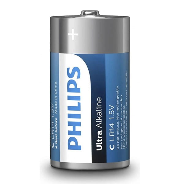 Bateria alkaliczna, D (LR20), D, 1.5V, PHILIPS, blistr, 4-pack, LR20E2B/10, Ultra Alkaline