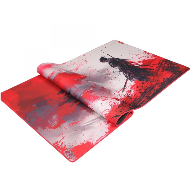 Podkładka pod mysz, MONKA ZOWA XXL, do gry, czerwono-biała, 1200 x 600 x 3.5 mm, Marvo