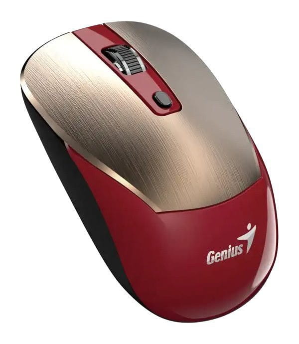 Mysz bezprzewodowa, Genius NX-7125, czerwono-złoty, optyczna, 1200DPI