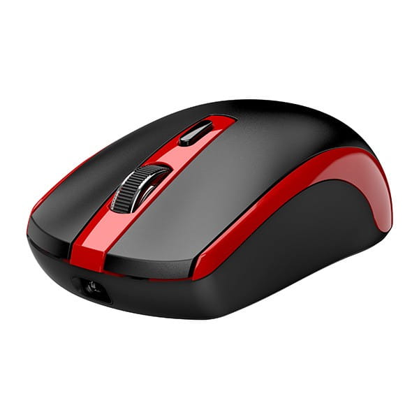 Mysz bezprzewodowa, Genius ECO-8150, czarno-czerwona, optyczna, 1200DPI