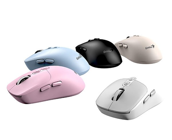 Mysz bezprzewodowa, Genius NX-8080S BT, niebieska, optyczna, 1600DPI