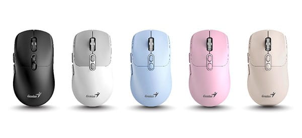Mysz bezprzewodowa, Genius NX-8080S BT, różowa, optyczna, 1600DPI