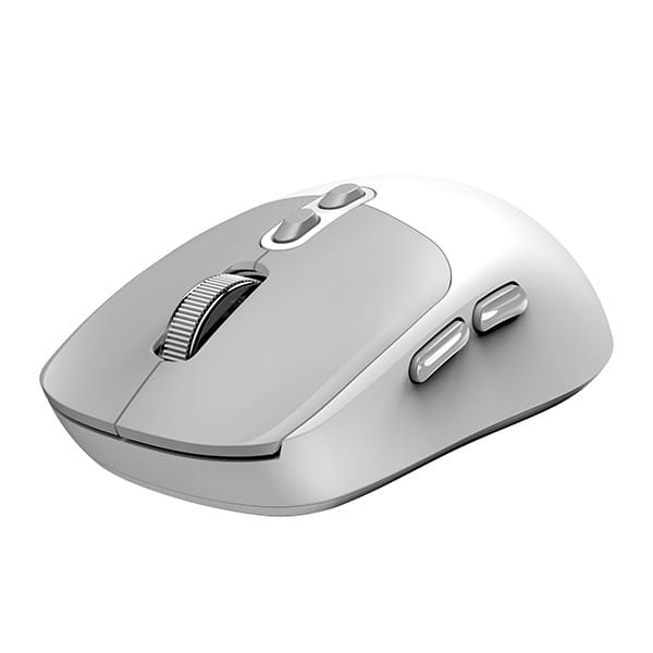 Mysz bezprzewodowa, Genius NX-8080S BT, biało-szary, optyczna, 1600DPI