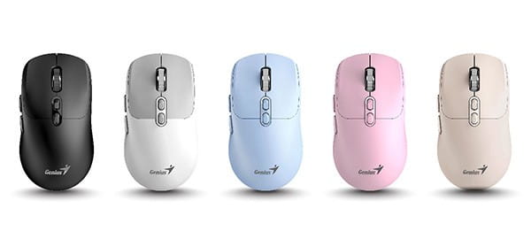 Mysz bezprzewodowa, Genius NX-8080S BT, biało-szary, optyczna, 1600DPI