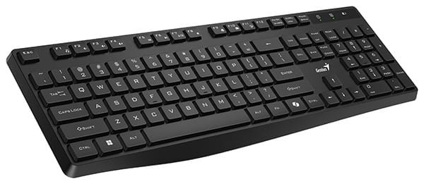 Genius KB-7200 COPILOT, klawiatura AAA, CZ/SK, 2.4 [Ghz], bezprzewodowa, czarna
